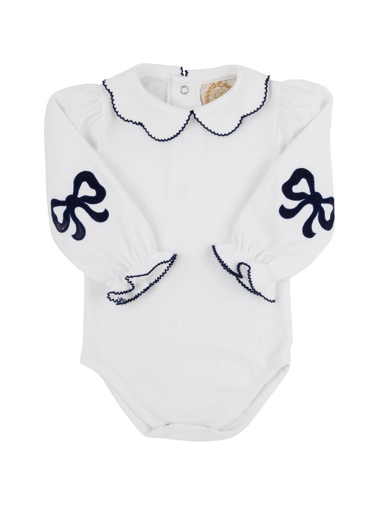 The Beaufort Bonnet Company Other - The Beaufort Bonnet Company Kids Infant Emma Elbow Patch Bodysuit Size 12-18 Mon